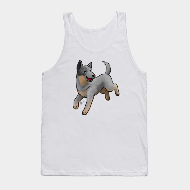 Dog - Australian Cattle Dog - Blue Heeler Tank Top by Jen's Dogs Custom Gifts and Designs